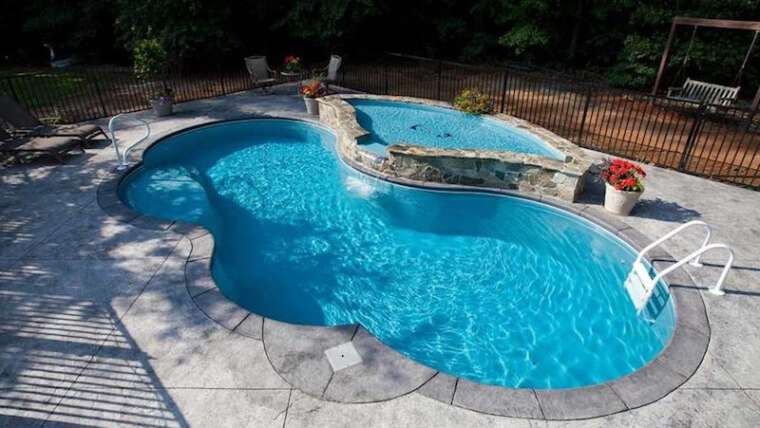 latham fiberglass pool